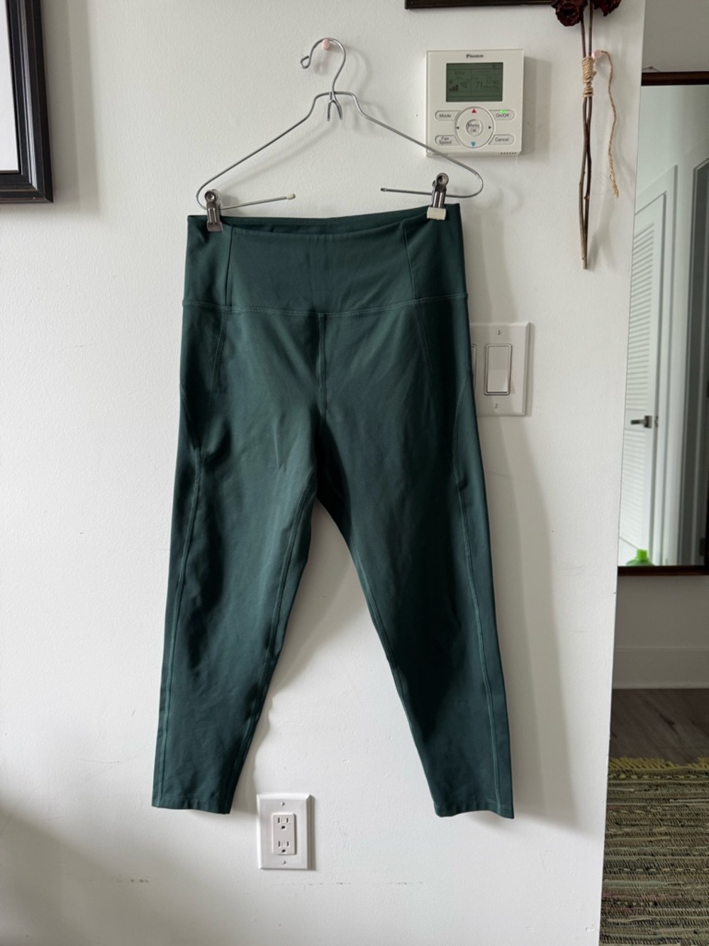 girlfriend collective like new deep sage high-waist leggings size large